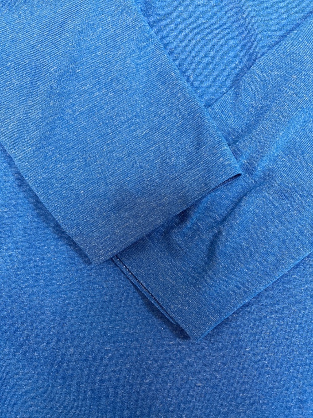 lululemon athletica Heathered Blue 1/4 Zip Hoodie men’s L performance pullover - Picture 5 of 12